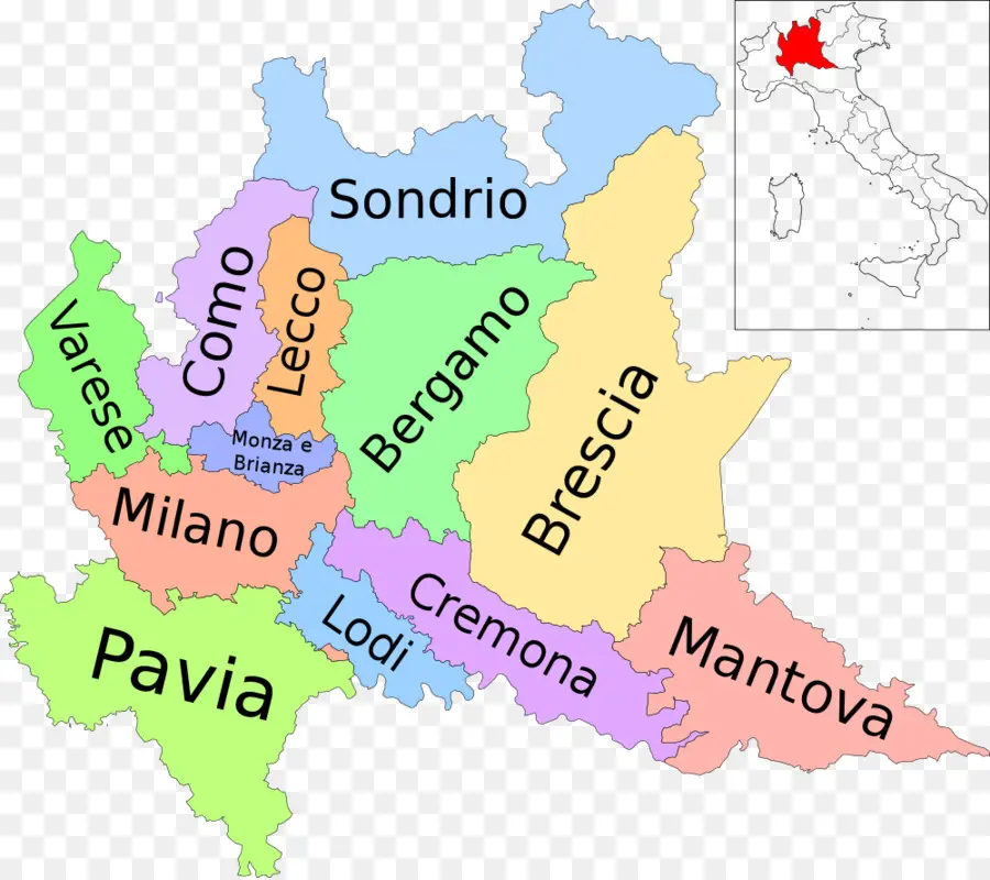 Mapa，Las Regiones De Italia PNG