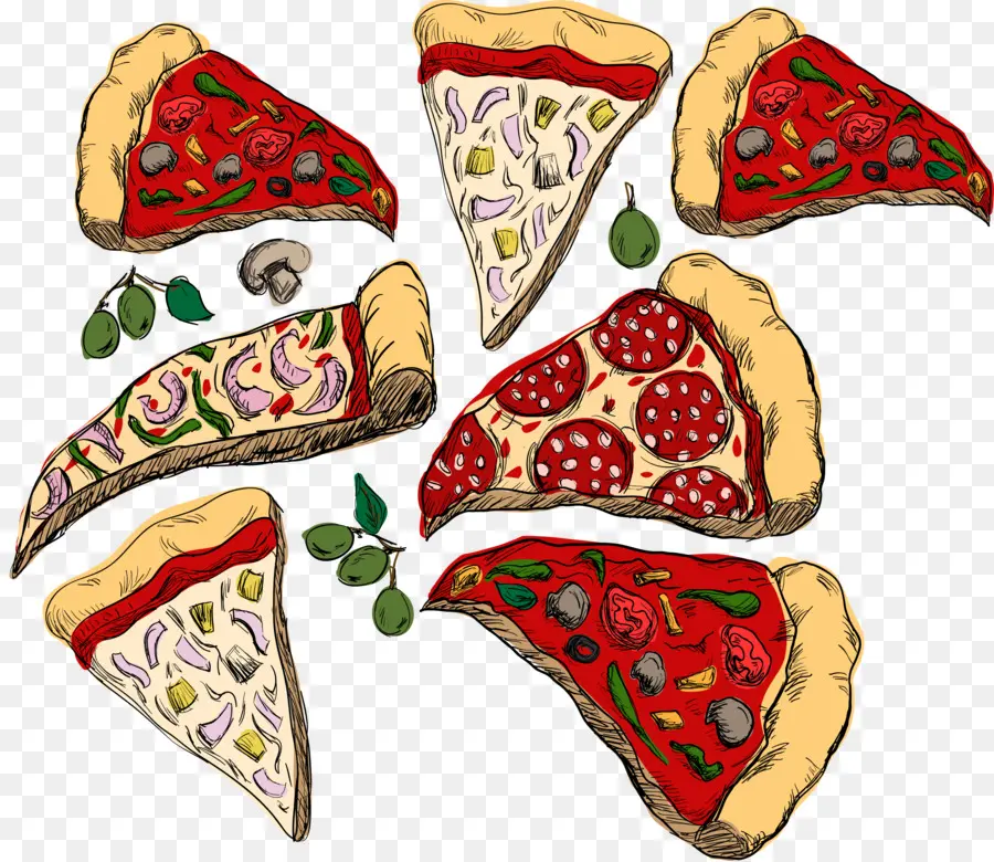 Rebanada De Pizza，Tomate PNG