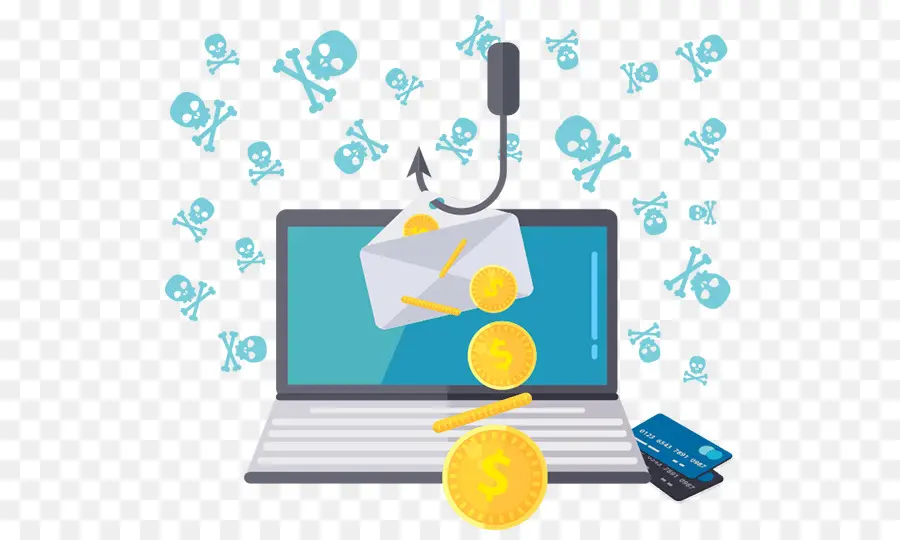 Phishing，Computadora Portátil PNG