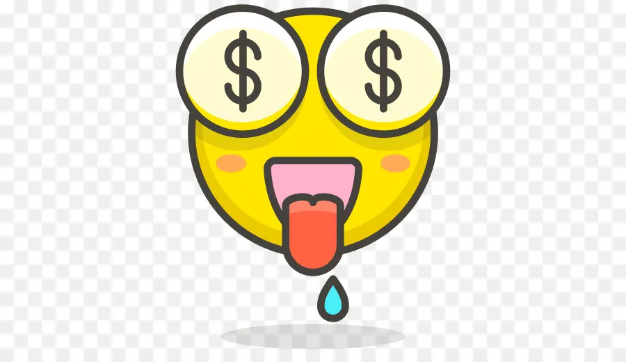 Emoji De Ojos De Dinero，Signos De Dólar PNG