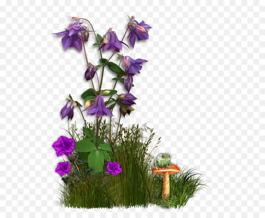 Flores，Púrpura PNG