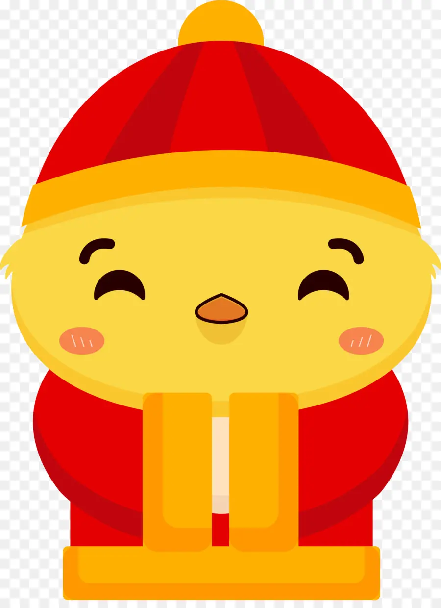 Pollito Amarillo，Sombrero Rojo PNG