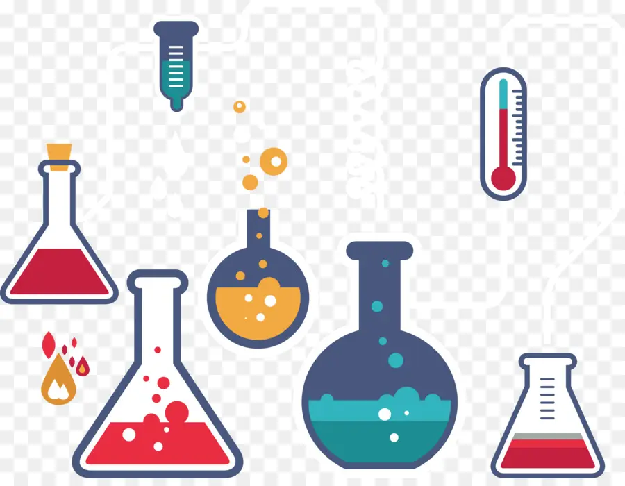 Equipo De Laboratorio Colorido，Química PNG