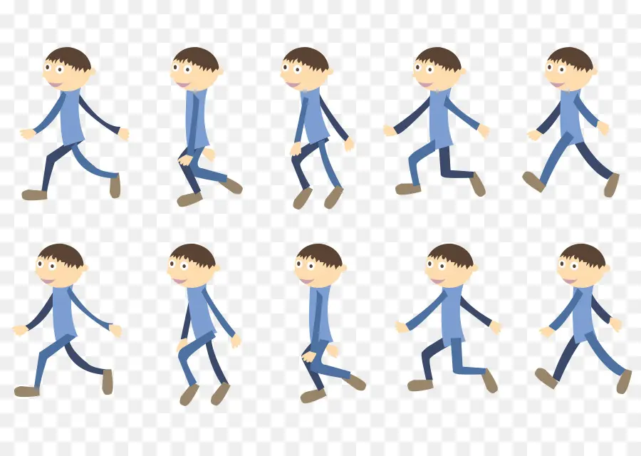 Animación Caminando，Personaje PNG