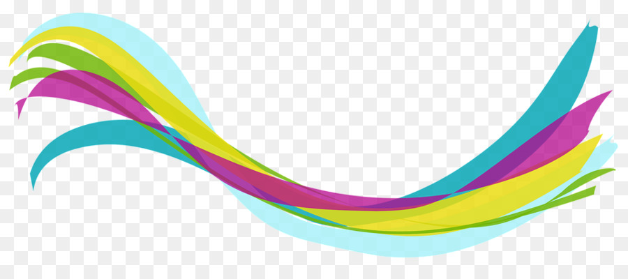 Líneas Coloridas，Ondas PNG