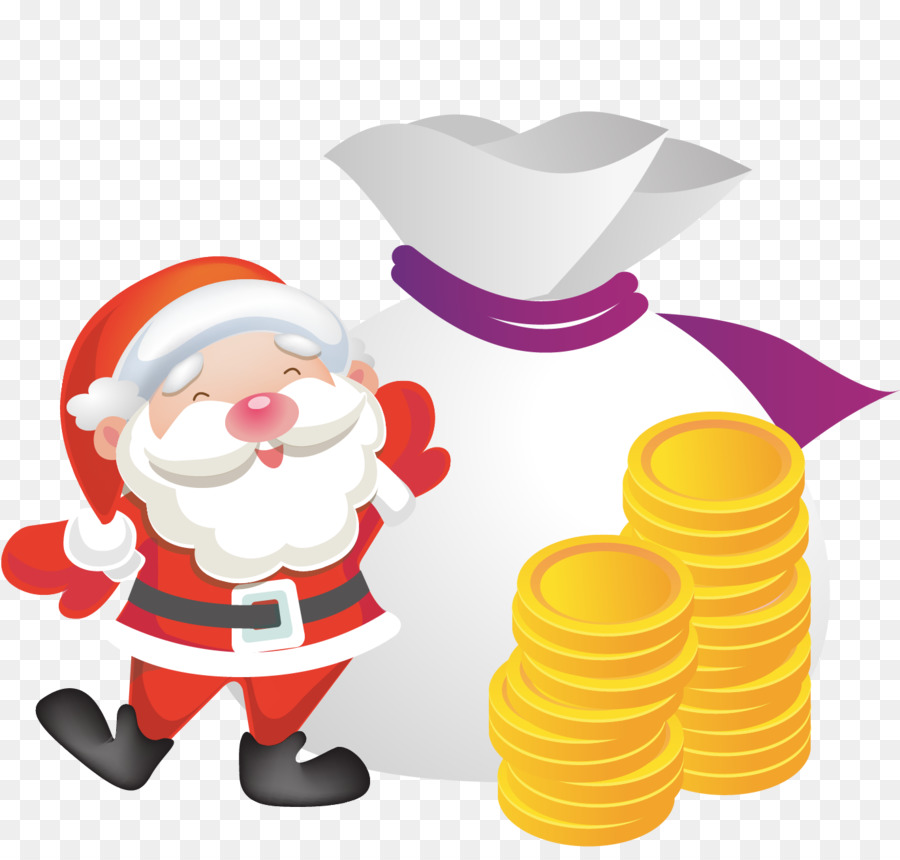 Santa Claus，Dinero PNG