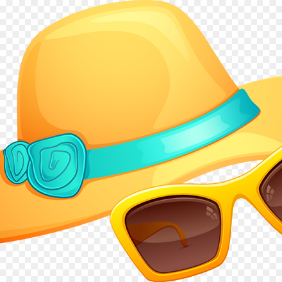 Sombrero Para El Sol Y Gafas De Sol，Verano PNG