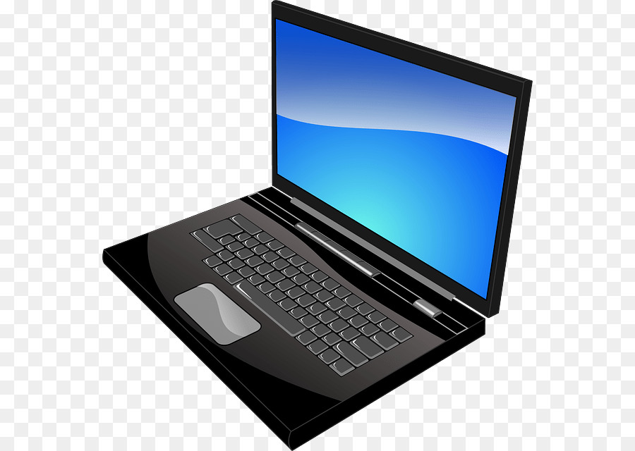 Laptop Negra，Teclado PNG