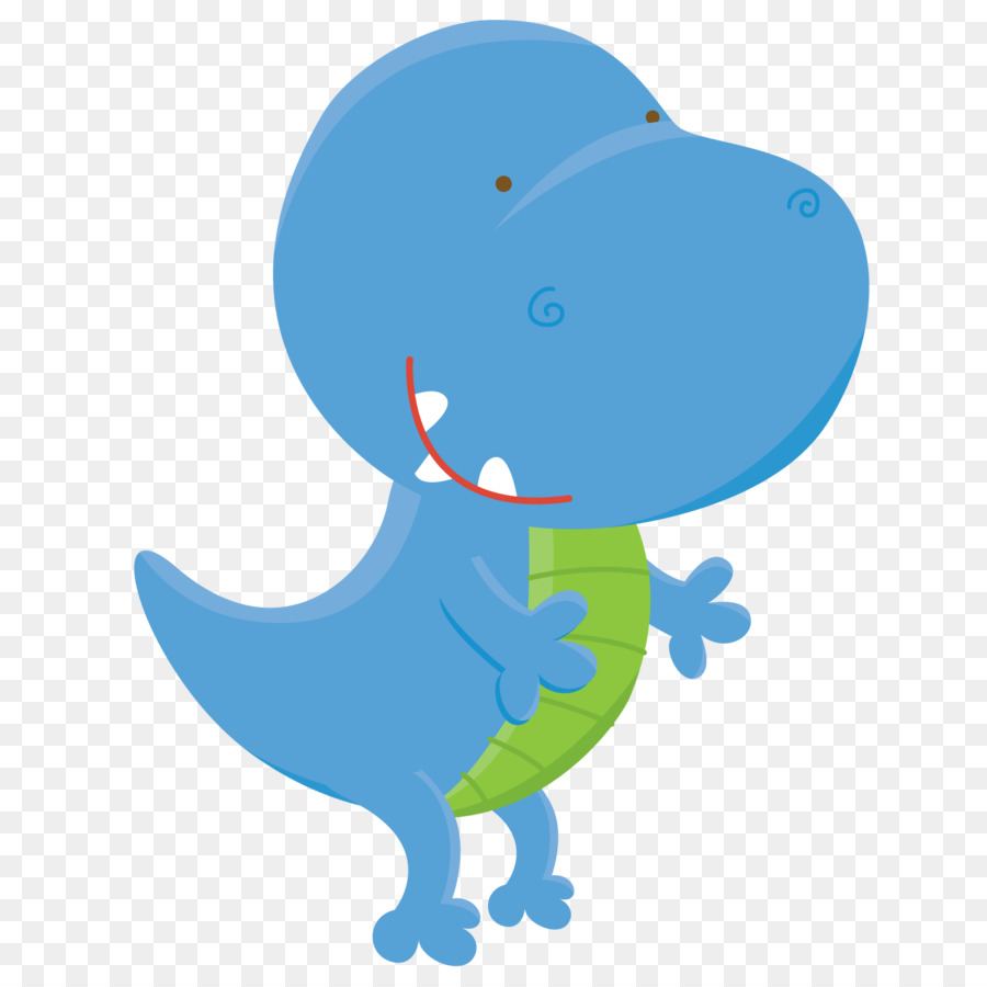 Dinosaurio Azul，Dibujos Animados PNG