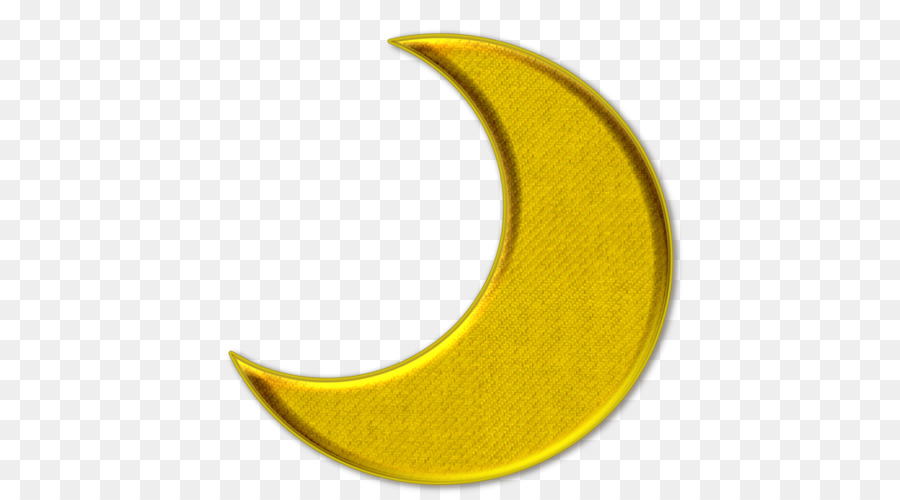 Luna Creciente，Oro PNG