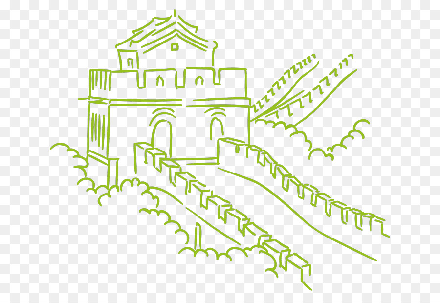 La Gran Muralla De China，Dibujo PNG