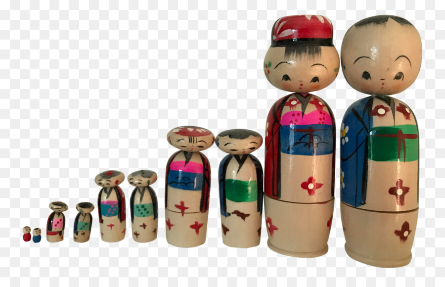 Muñeca，Kokeshi PNG