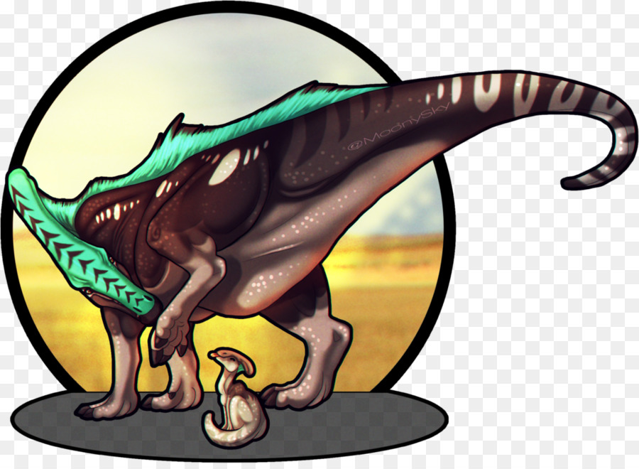 Velociraptor，Parasaurolophus PNG