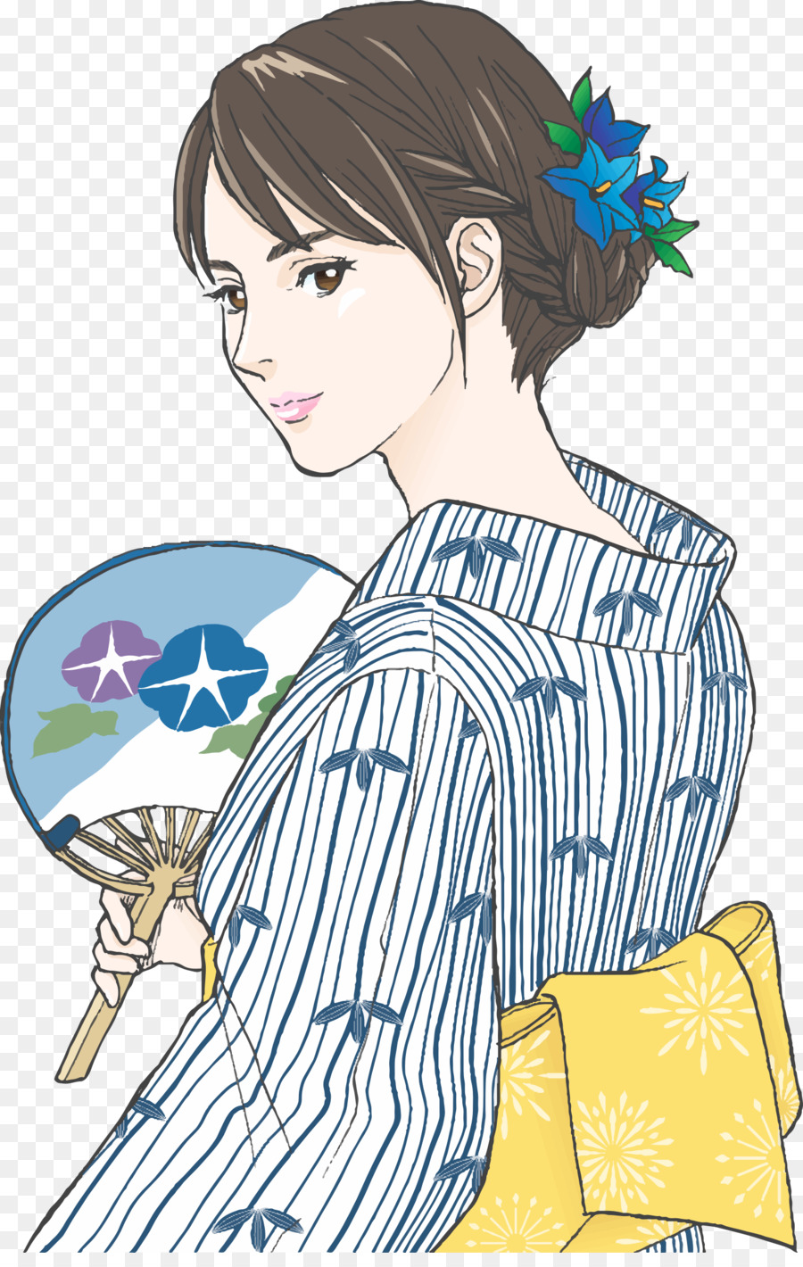 Yukata，Kimono PNG