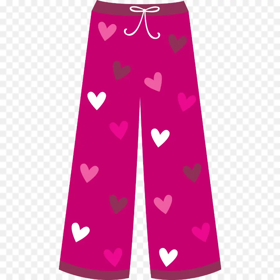 Pantalones Con Estampado De Corazones，Copas PNG