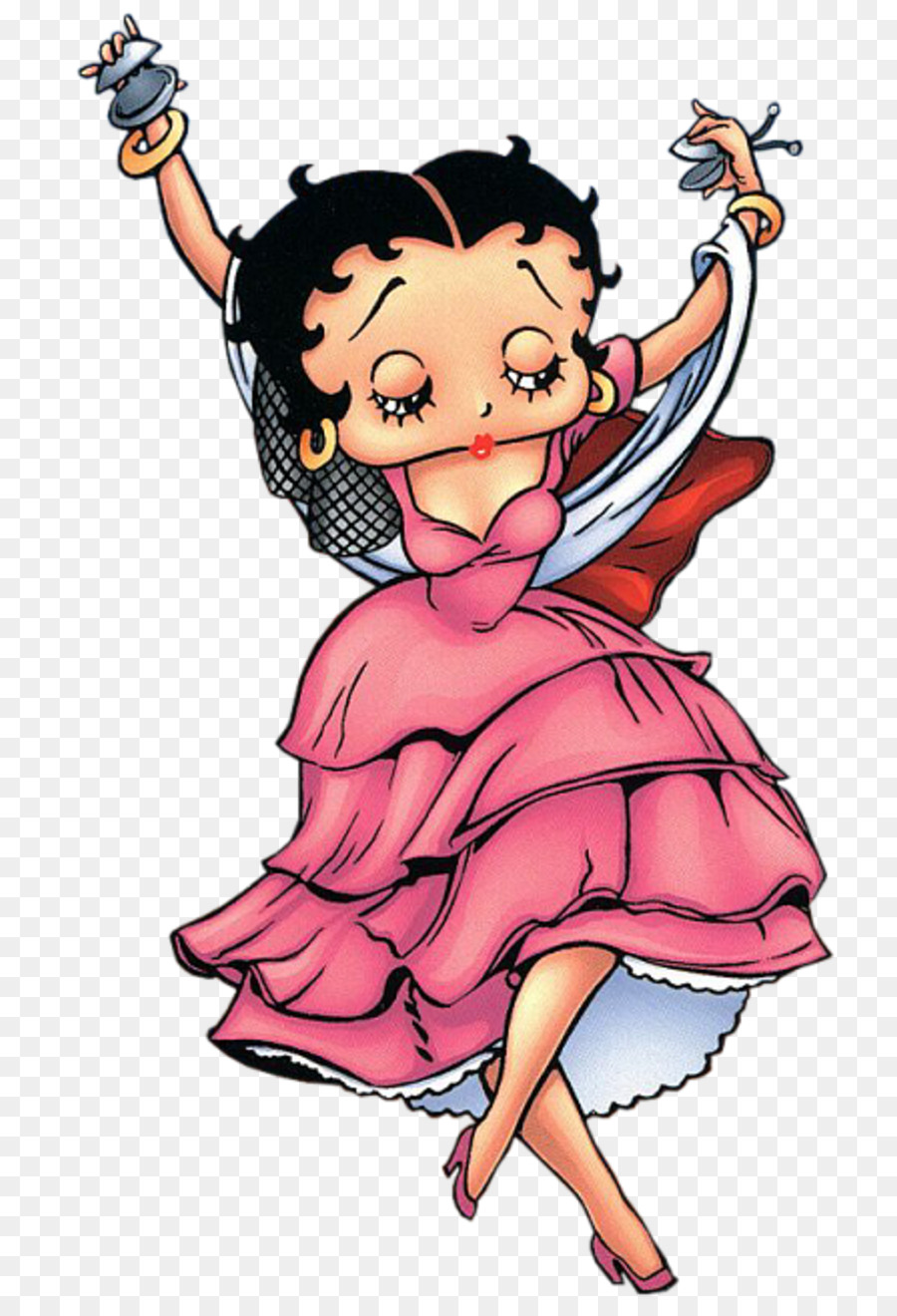 Personaje De Dibujos Animados，Vestido Rosa PNG