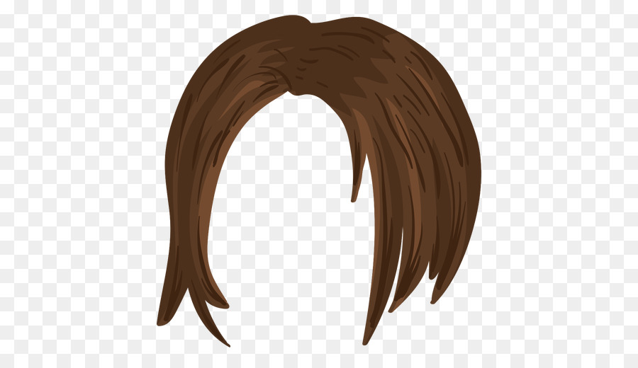 Cabello Castaño，Peinado PNG