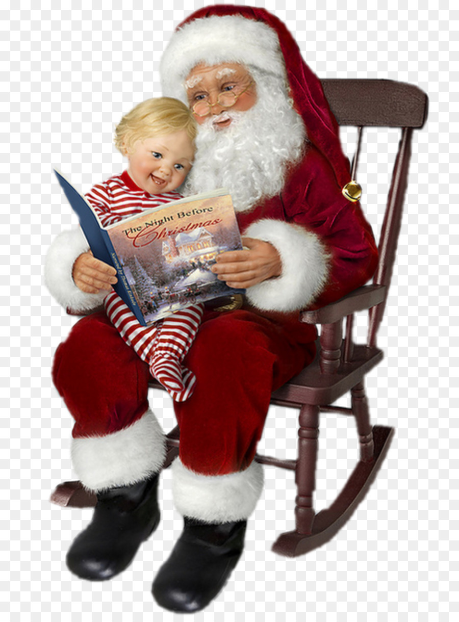 Papá Noel Con Niño，Navidad PNG