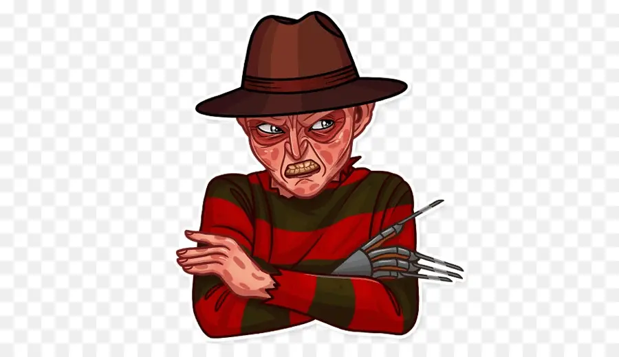 Freddy Krueger，Pegatina PNG