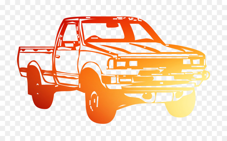 Camioneta Naranja，Vehículo PNG