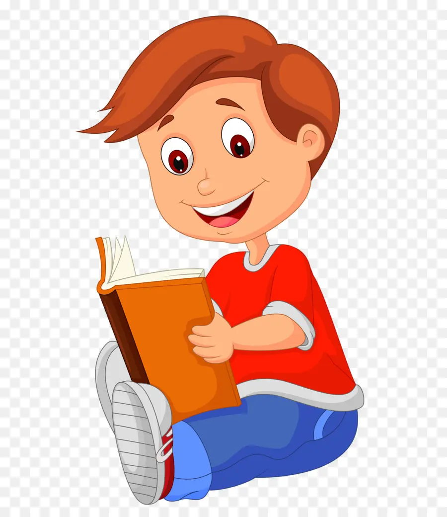 Niño Leyendo，Libro PNG