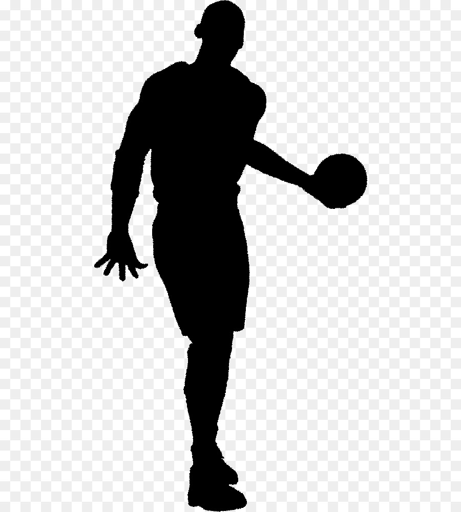 Silueta De Jugador De Baloncesto，Pelota PNG