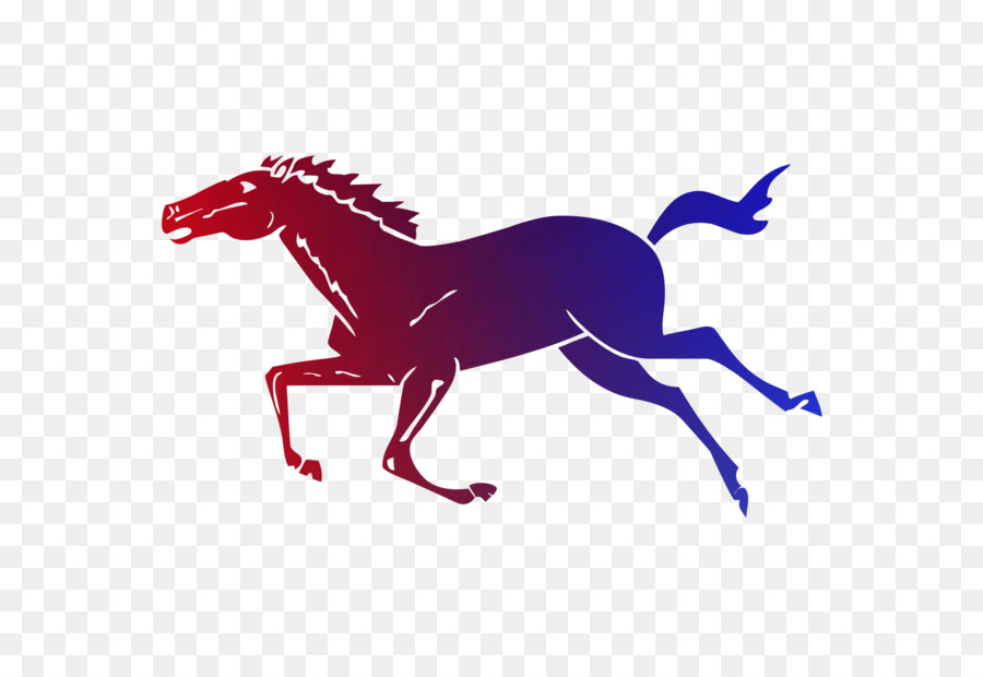 Caballo Corriendo Azul，Velocidad PNG