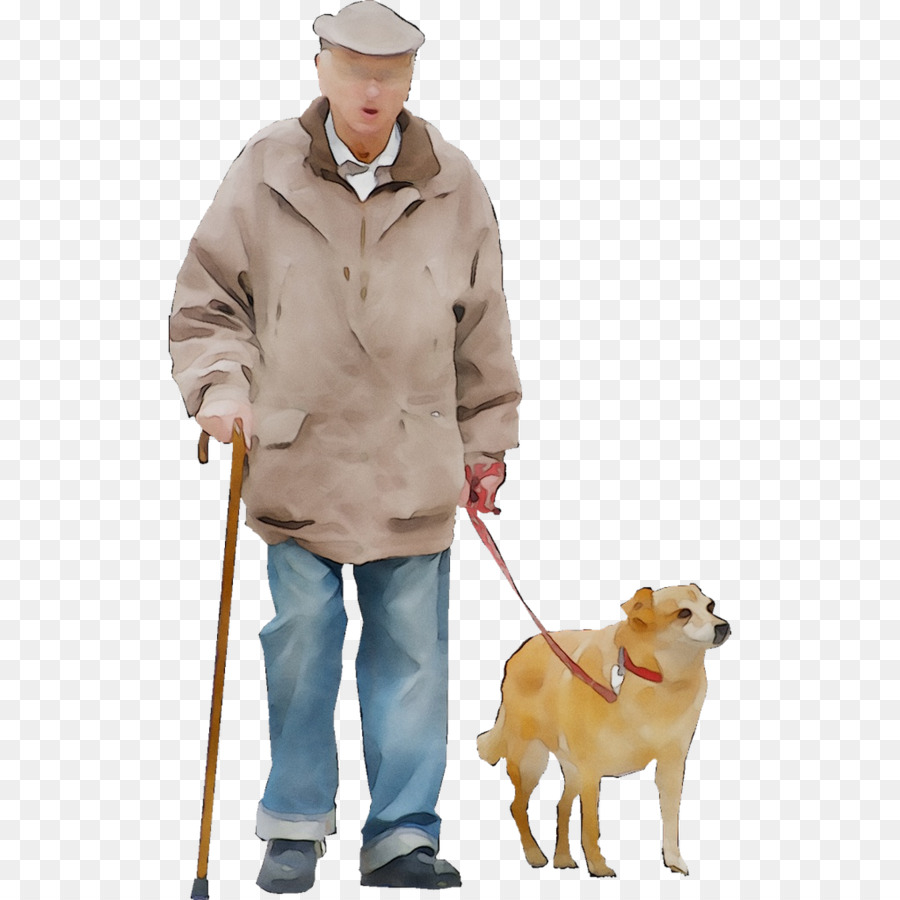 Hombre Con Perro，Caminando PNG