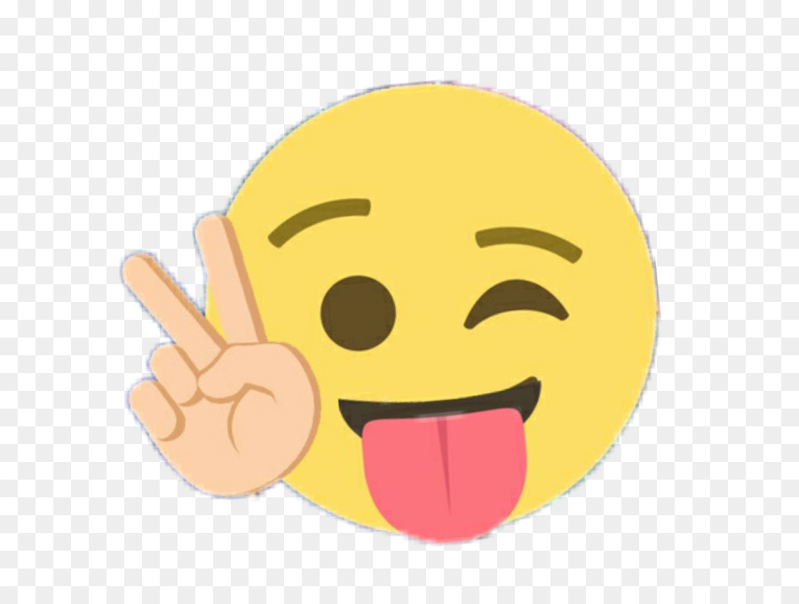 Emoji Sonriente，Signo De La Paz PNG