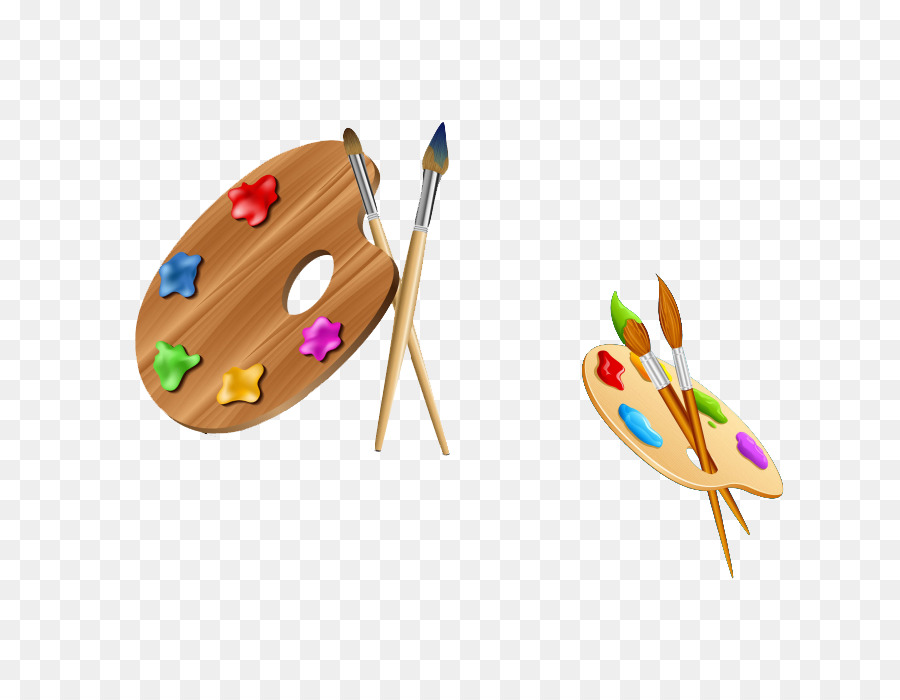 Los Cepillos De La Pintura，Paleta PNG