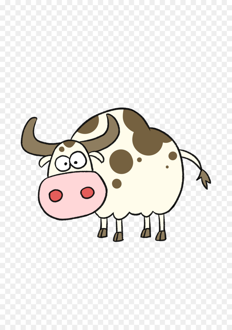 Vaca De Dibujos Animados，Animal PNG