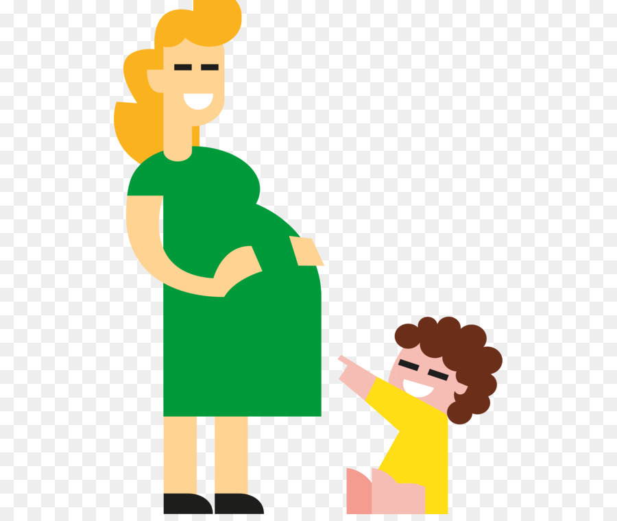 Mujer Embarazada Y Niño，Madre PNG