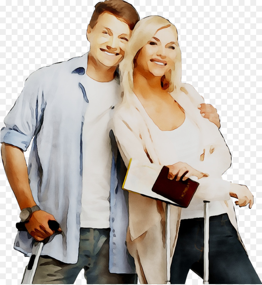 Pareja Con Equipaje，Viajar PNG