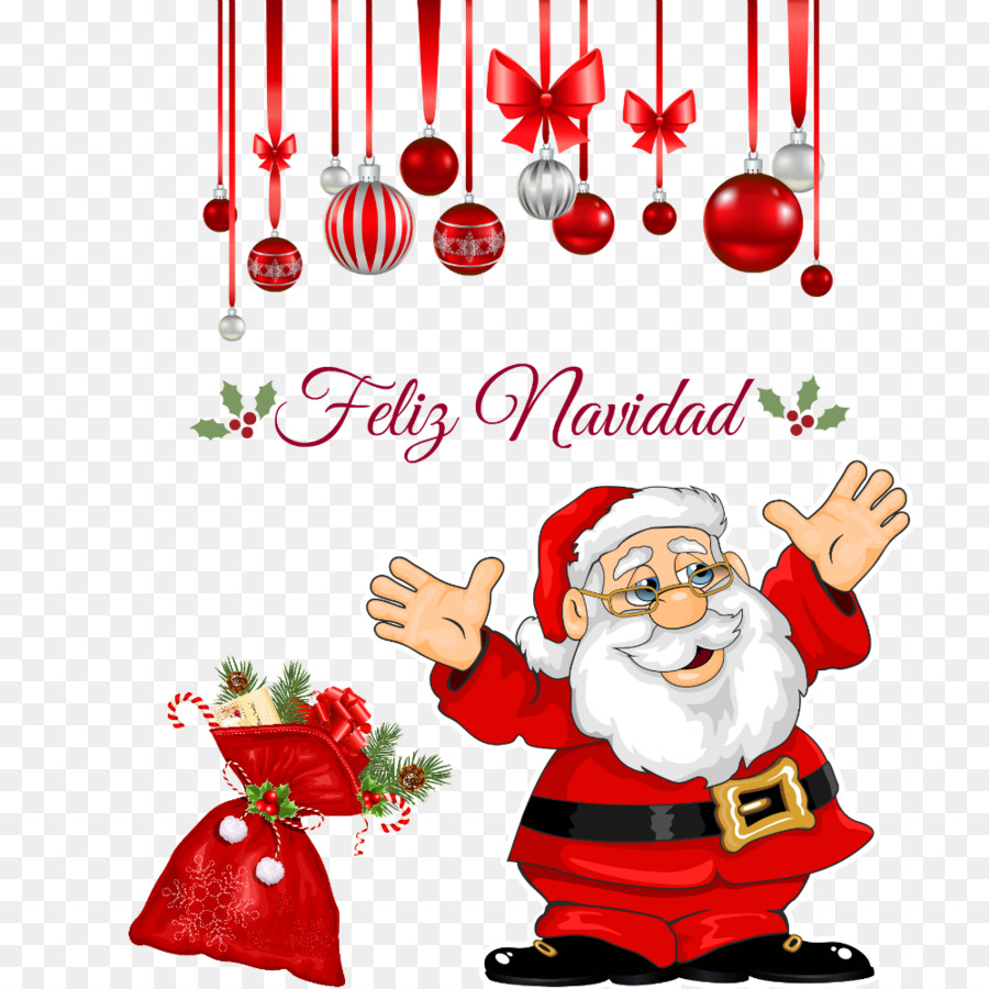 Santa Claus，Decoración De La Navidad PNG