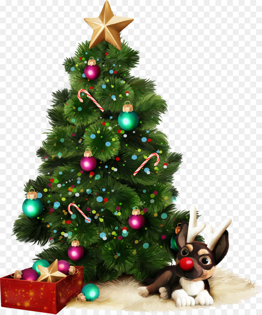 Santa Claus，árbol De Navidad PNG