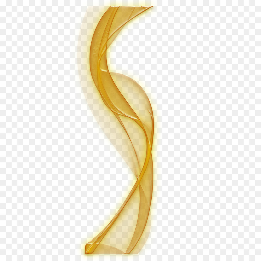 Línea Curva，Oro PNG