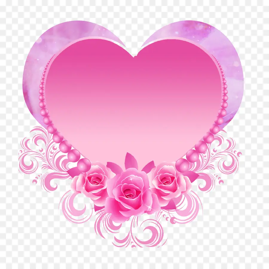 Corazon Rosa，Rosas PNG