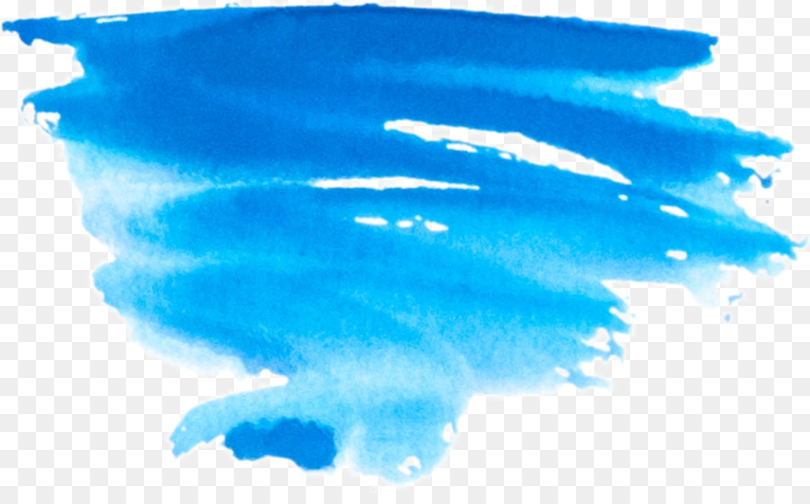 Trazo De Pincel Azul，Pintar PNG