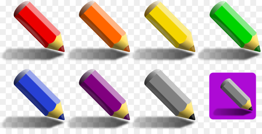 Lápices De Colores，Dibujo PNG