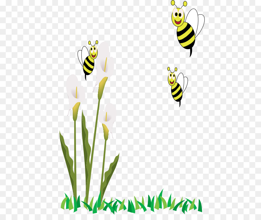 Abejas Y Flores，Abejas PNG