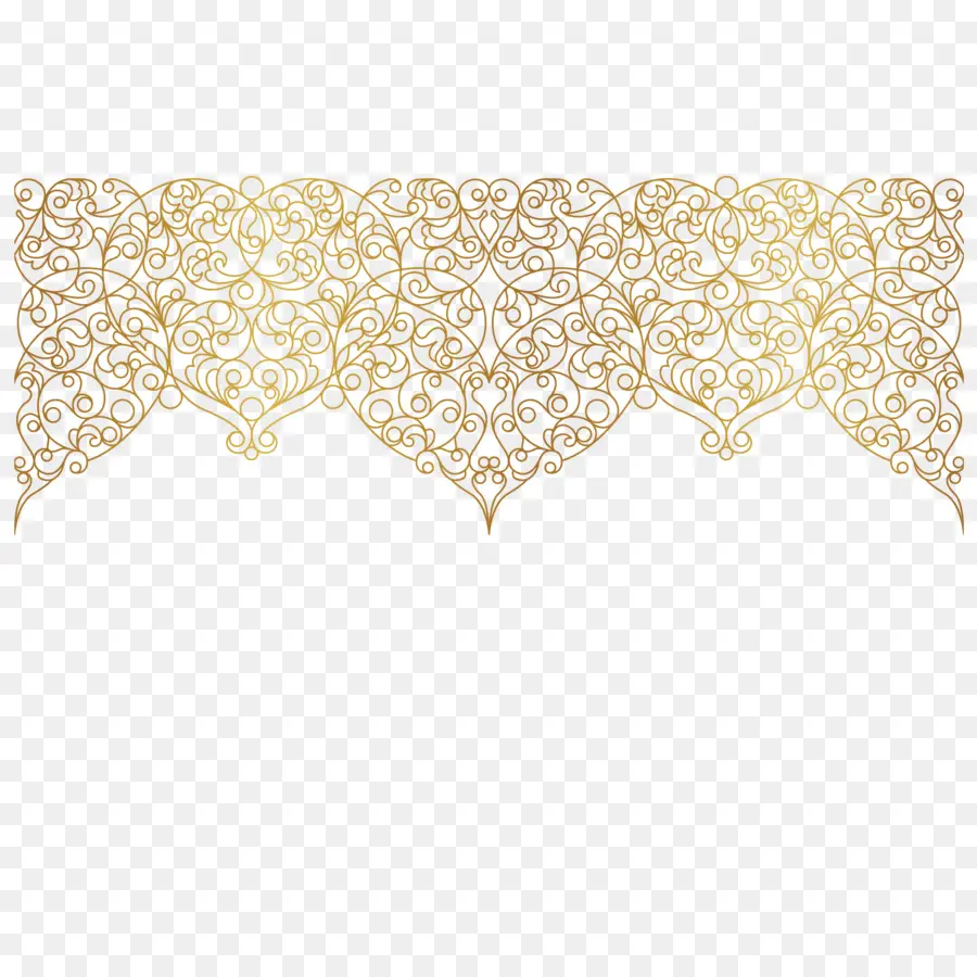 Diseño Floral，Oro PNG