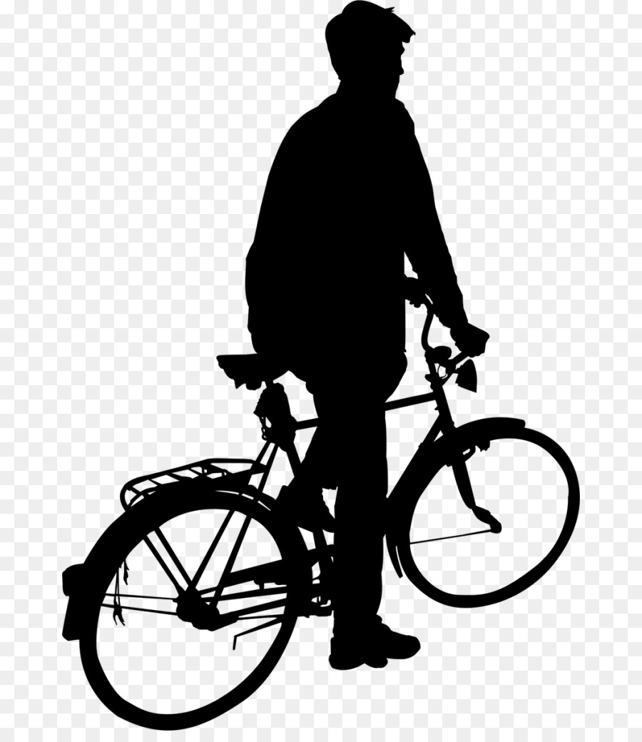 Silueta De Ciclista，Bicicleta PNG