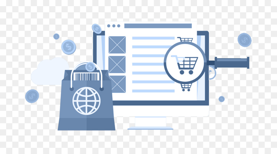 Las Compras En Línea，Ecommerce PNG