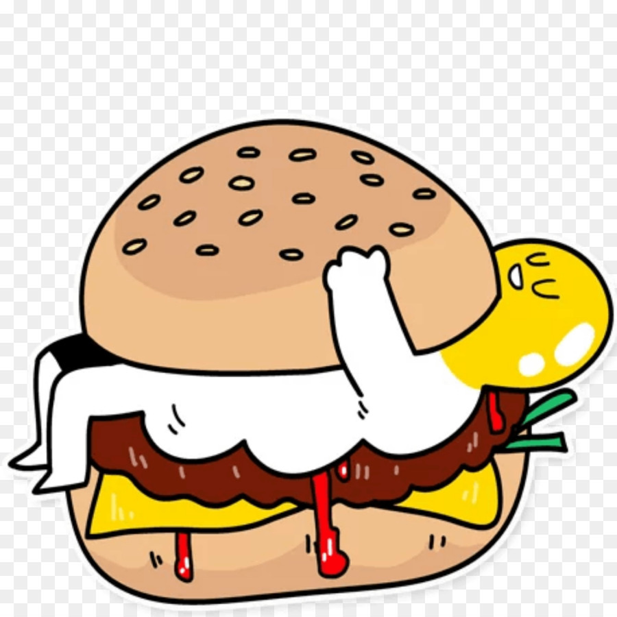 Hamburguesa Pensante，Dibujos Animados PNG