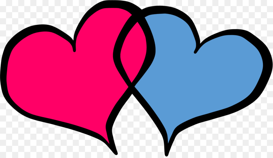 Corazones Azules Y Rojos，Amar PNG