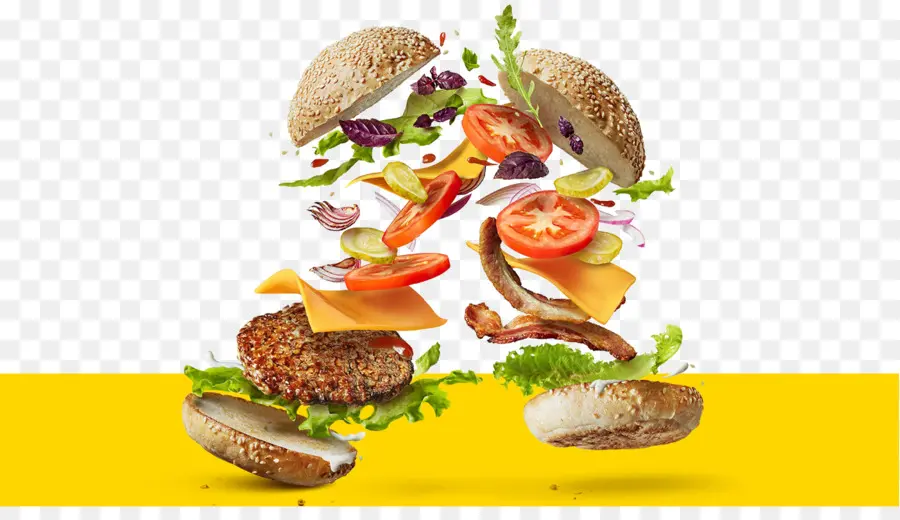 Hamburguesa，Alimento PNG