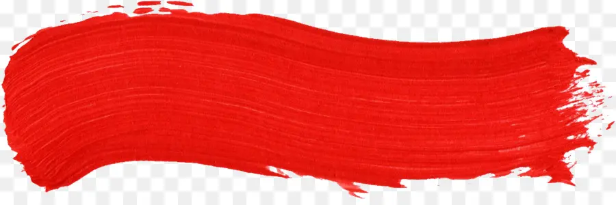 Trazo De Pincel Rojo，Pintar PNG