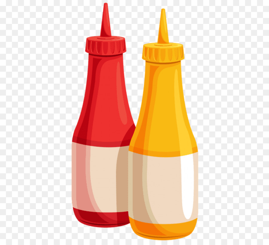 Botellas De Ketchup Y Mostaza，Rojo PNG