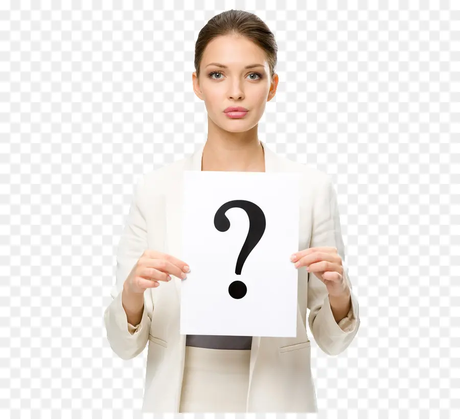 Signo De Interrogación，Mujer PNG