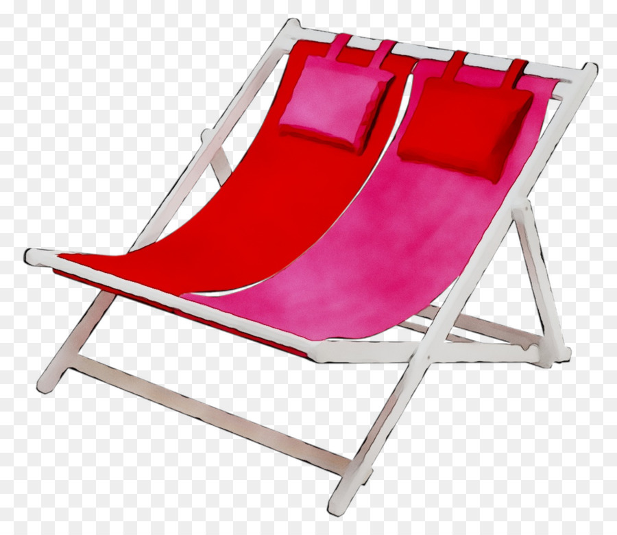 Silla De Playa Doble，Rojo PNG